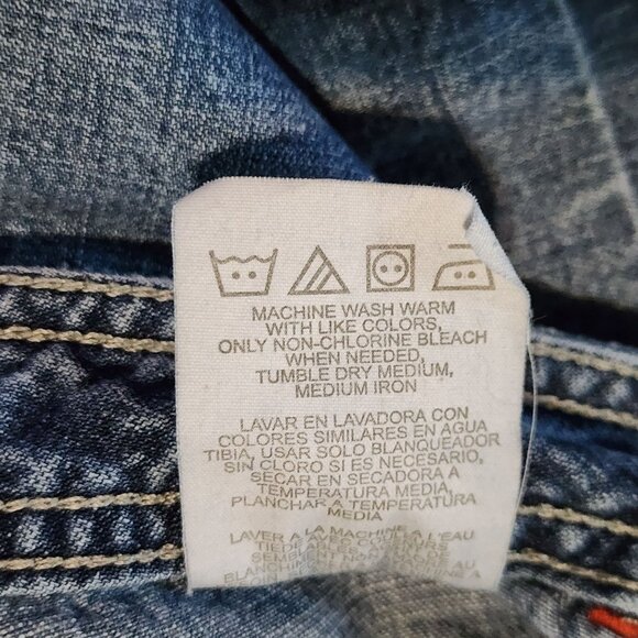 Riveted By Lee Womens Denim Wide-Leg Cropped Jeans 16 M 100% Cotton - Picture 7 of 10